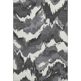 10' X 14' Black And Ivory Abstract Washable Area Rug With UV Protection - HomeRoots - Flyclothing LLC