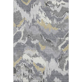 3' X 5' Gray Gold And Ivory Abstract Washable Area Rug With UV Protection - HomeRoots - Flyclothing LLC