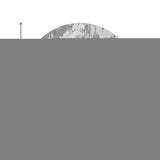 8' Gray Gold And Ivory Abstract Washable Round Rug With UV Protection - HomeRoots - Flyclothing LLC