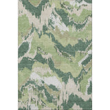3' X 5' Green Ivory And Beige Abstract Washable Area Rug With UV Protection - HomeRoots - Flyclothing LLC