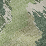 5' X 8' Green Ivory And Beige Abstract Washable Area Rug With UV Protection - HomeRoots - Flyclothing LLC
