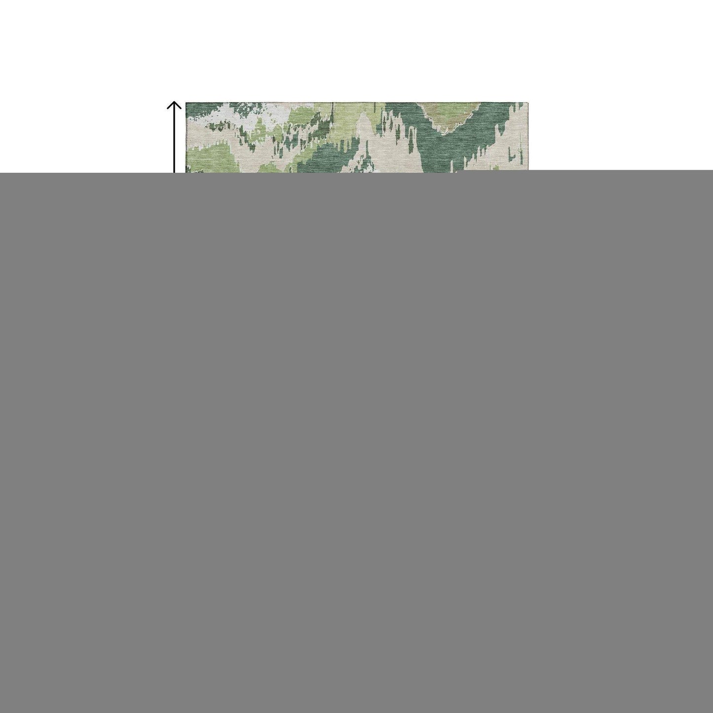 9' X 12' Green Ivory And Beige Abstract Washable Area Rug With UV Protection - HomeRoots - Flyclothing LLC