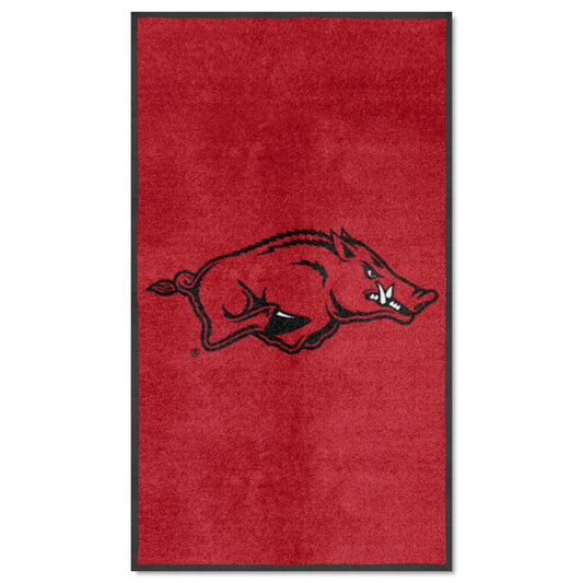 Arkansas Razorbacks 3X5 High-Traffic Mat with Durable Rubber Backing - Portrait Orientation - Arkansas