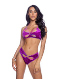 Roma Costume 6689 Crushed Velvet Flower Shaped Short Set - Roma Costume