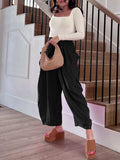 Full Size Drawstring Pants with Pockets Plus Size - Trendsi - Flyclothing LLC