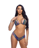 Roma Costume 6699 2PC Reflective Low Rise Short Set - Roma Costume