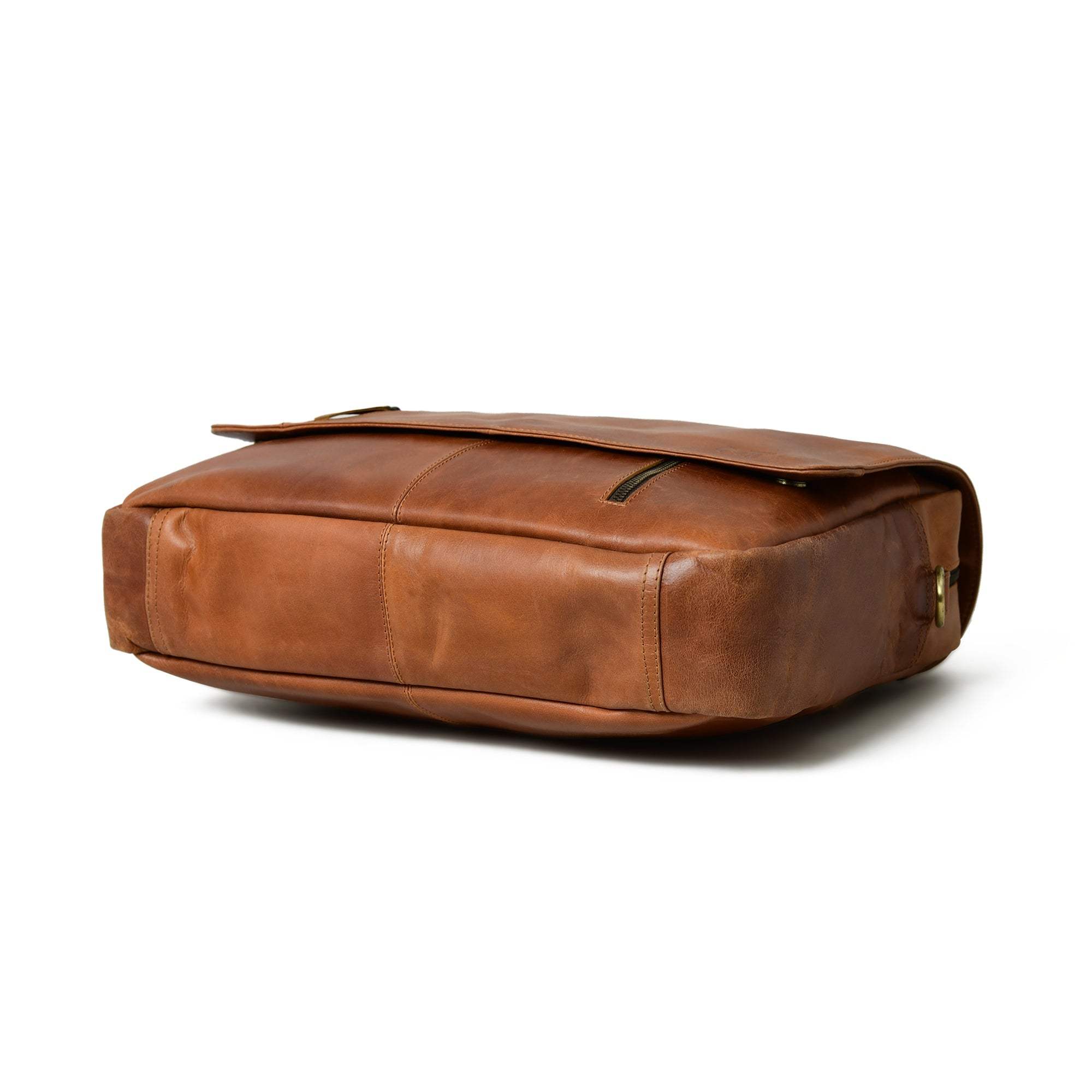 Wilson Tan Leather Crossbody Bag - Classy Leather Bags - Flyclothing LLC