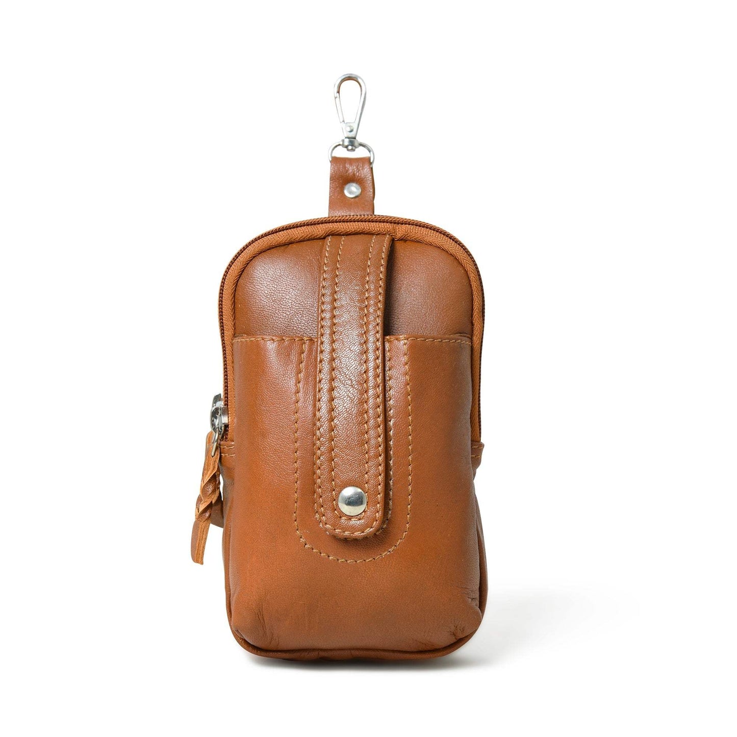 Jet-Set Organizer: Leather Phone Pouch - Classy Leather Bags - Flyclothing LLC
