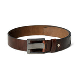 Timberline Dark Brown Leather Belt - Classy Leather Bags - Flyclothing LLC
