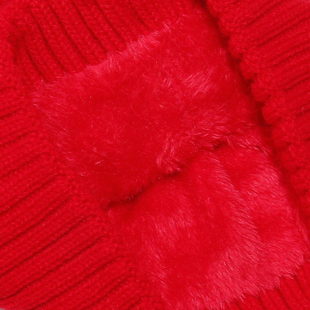 Cable Knit Winter Hat with Pompom - Trendsi