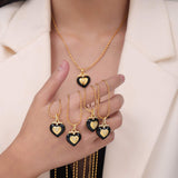 Titanium Steel Heart Shape Necklace - Trendsi - Flyclothing LLC