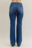 Judy Blue Full Size Mid Rise Bootcut Jeans with Welt Pockets Plus Size - Trendsi - Flyclothing LLC