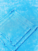 Mineral Wash Raw Seam Double Patched Pocket Sweatshirt - Trendsi - Flyclothing LLC