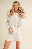 Aemi + Co Round Neck Drop Shoulder Knit Top - Trendsi - Flyclothing LLC
