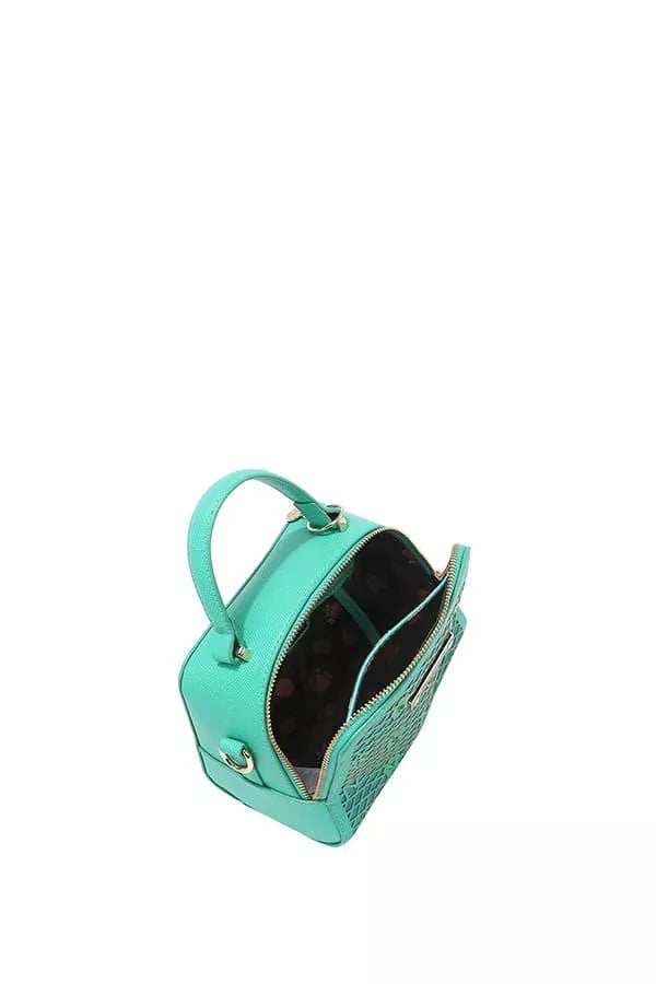 Nicole Lee USA Vegan Geometric Pattern Structured Handbag - Trendsi - Flyclothing LLC
