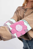 Flower Patch Round Neck Balloon Sleeve Top - Trendsi - Flyclothing LLC