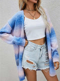Angel Wings Full Size Pocketed Open Front Gradient Cardigan - Trendsi - Flyclothing LLC