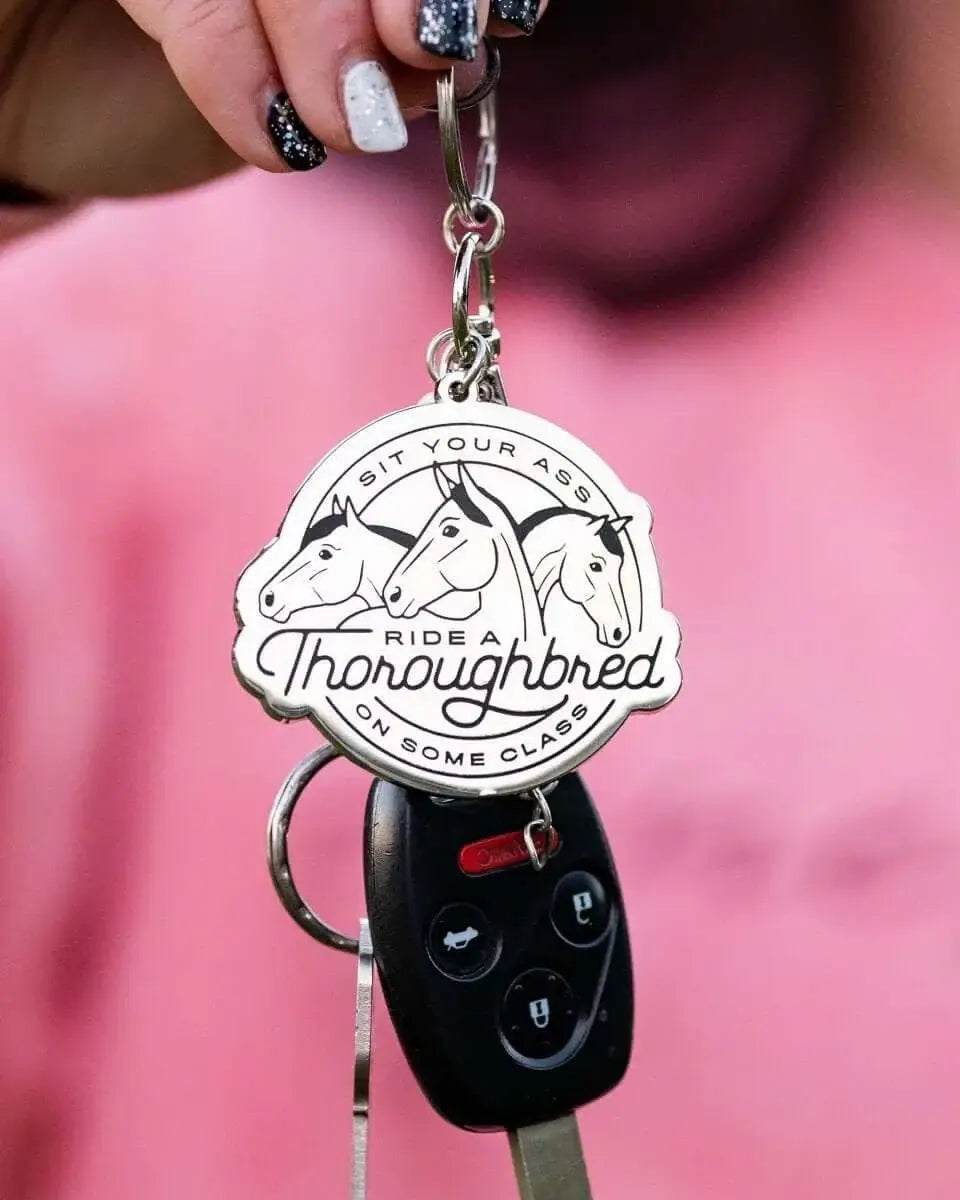 Dapplebay Ride A Thoroughbred - Keychain - Breeches.com - Flyclothing LLC