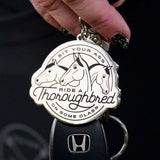 Dapplebay Ride A Thoroughbred - Keychain - Breeches.com - Flyclothing LLC