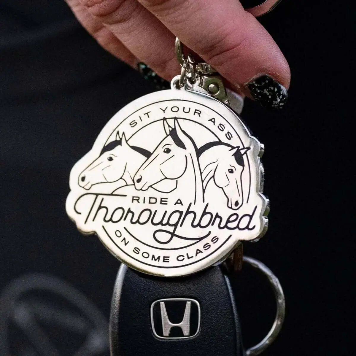 Dapplebay Ride A Thoroughbred - Keychain - Breeches.com - Flyclothing LLC