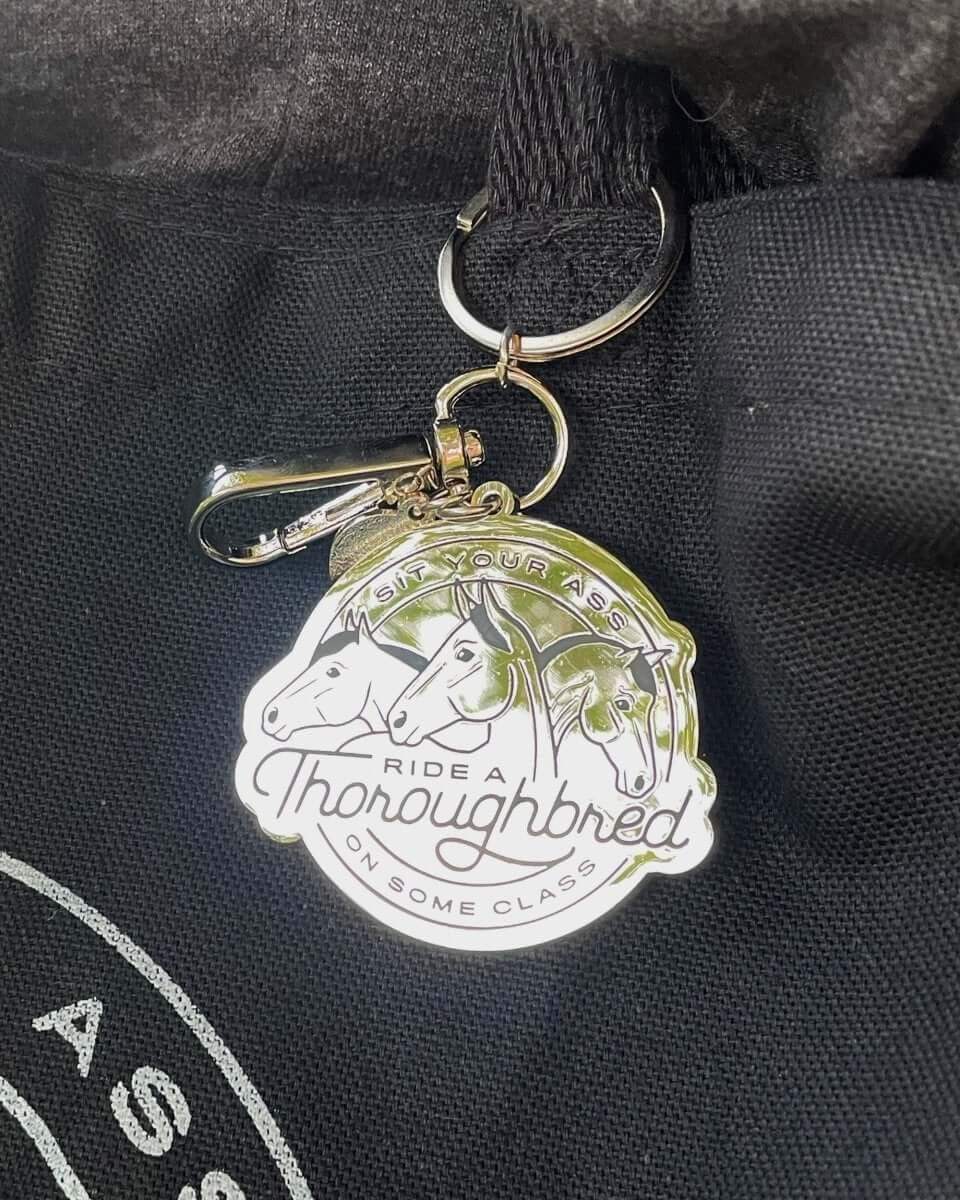 Dapplebay Ride A Thoroughbred - Keychain - Breeches.com - Flyclothing LLC
