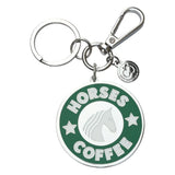 Dapplebay Horses & Coffee - Keychain - Breeches.com - Flyclothing LLC