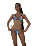 Roma Costume 6701 2PC Reflective Bikini Tie Set - Roma Costume