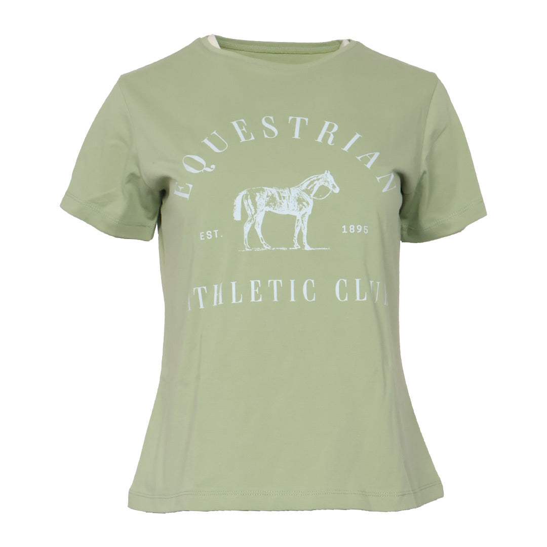 Dapplebay Equestrian Athletic Club Tee-Sage - Breeches.com - Flyclothing LLC