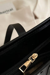 Heart Plaid PU Leather Strap Tote Bag - Trendsi - Flyclothing LLC