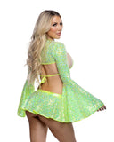 Roma Costume 6712 Sequin Mini Skirt - Roma Costume - Flyclothing LLC