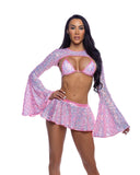 Roma Costume 6712 Sequin Mini Skirt