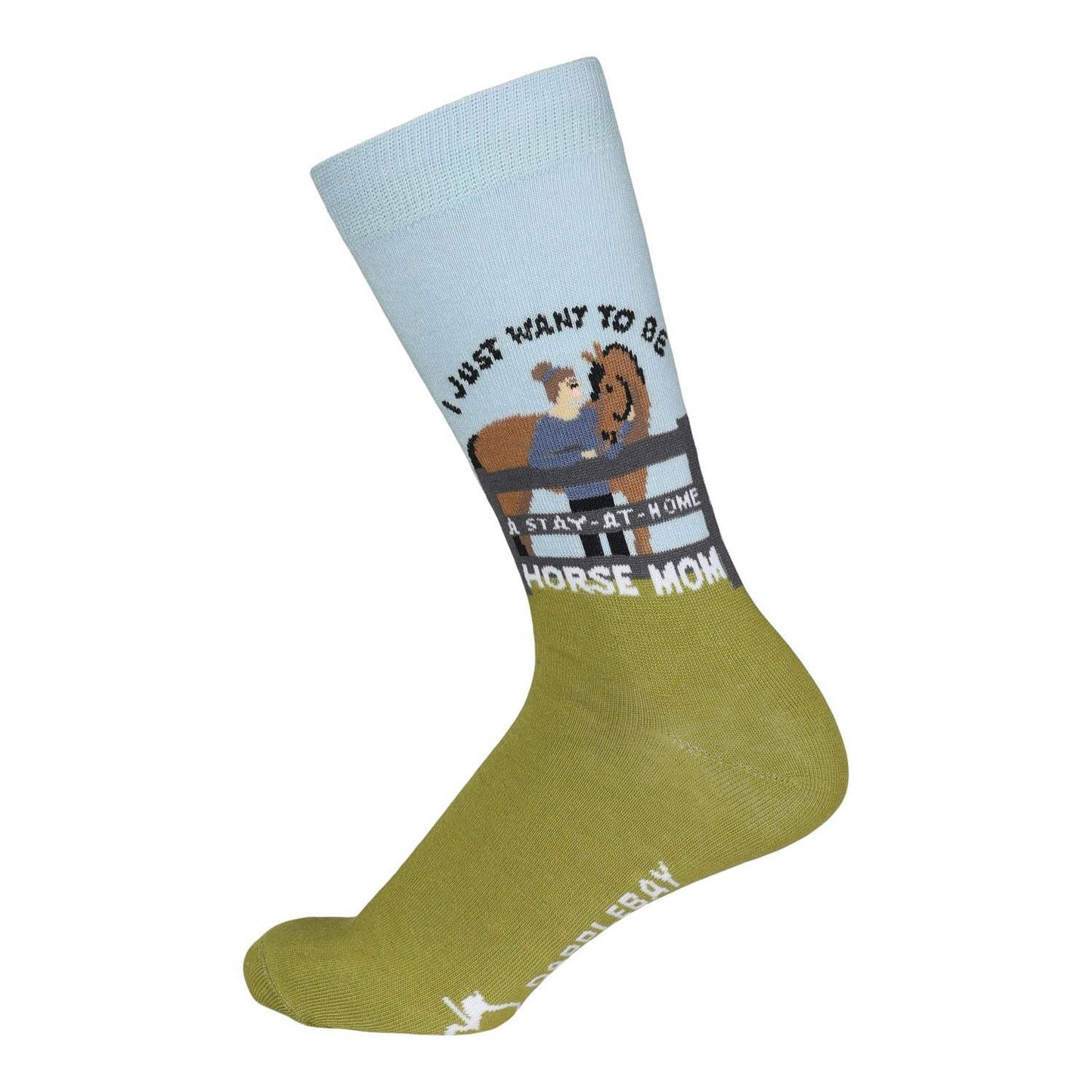 Dapplebay Knit Crew Socks-Horse Mom - Breeches.com - Flyclothing LLC