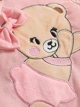 Children's Polka Dot Top and Overalls Set with Headband - Trendsi - Flyclothing LLC
