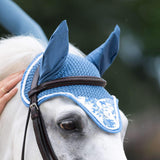 Dapplebay Equestrian Toile Fly Veil-Blue/White - Breeches.com - Flyclothing LLC