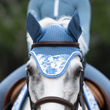 Dapplebay Equestrian Toile Fly Veil-Blue/White - Breeches.com - Flyclothing LLC