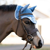 Dapplebay Equestrian Toile Fly Veil-Blue/White - Breeches.com - Flyclothing LLC