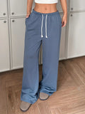 Drawstring Wide Leg Pants - Trendsi - Flyclothing LLC