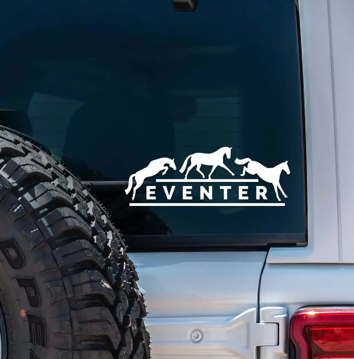 Dapplebay Eventer - Vinyl Decal-White - Breeches.com - Flyclothing LLC