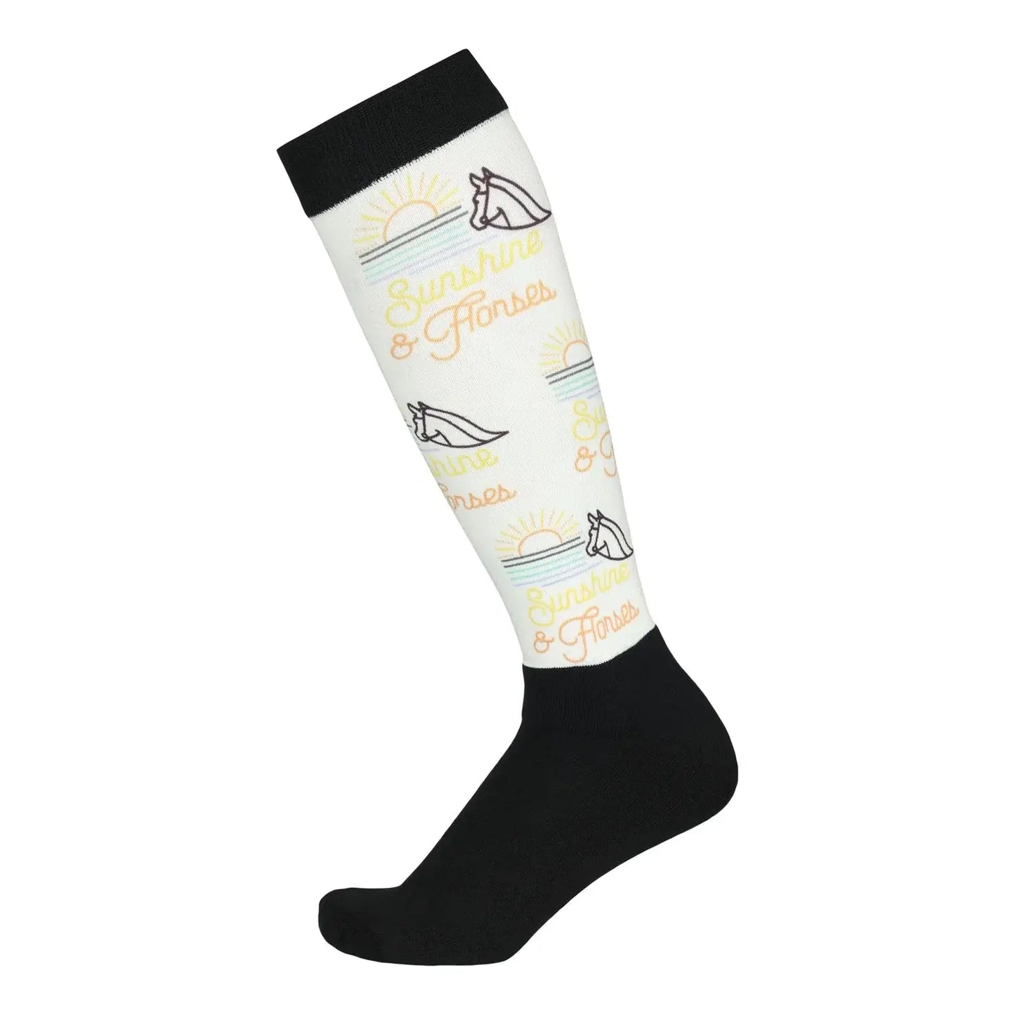 Dapplebay Slick Boot Socks-Sunshine & Horses - Breeches.com - Flyclothing LLC