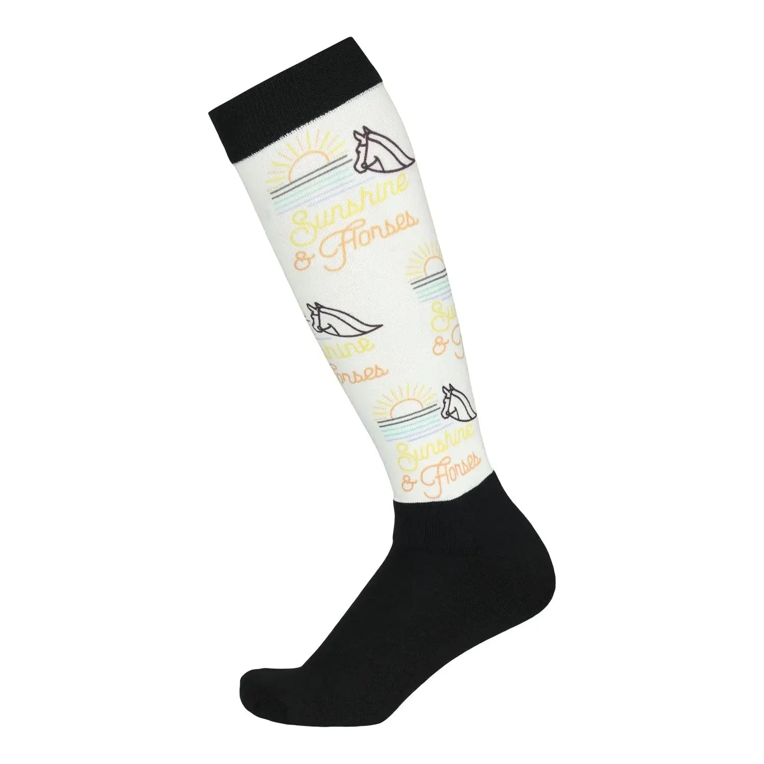 Dapplebay Slick Boot Socks-Sunshine & Horses - Breeches.com - Flyclothing LLC
