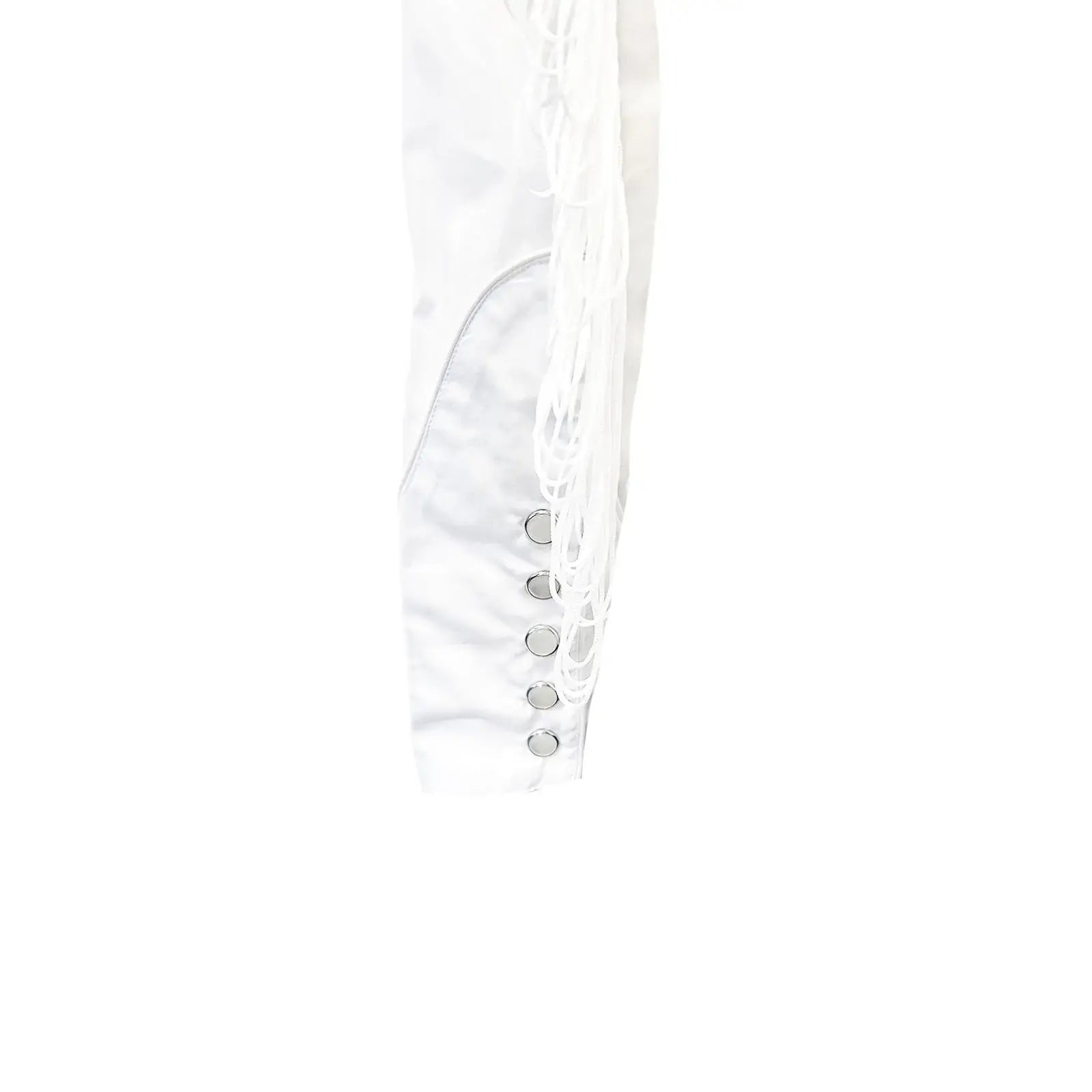 Men's Vintage White Fringe Embroidered Western Shirt - Rockmount Ranch Wear - Flyclothing LLC