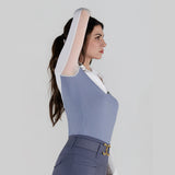 Dapplebay Lady 1/4 Zip LS Show Top-Moonrise