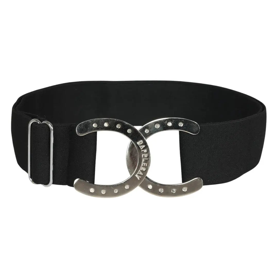 Dapplebay Horse Shoe Elastic Belt-Black - Breeches.com - Flyclothing LLC