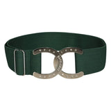 Dapplebay Horse Shoe Elastic Belt-Evergreen - Breeches.com - Flyclothing LLC