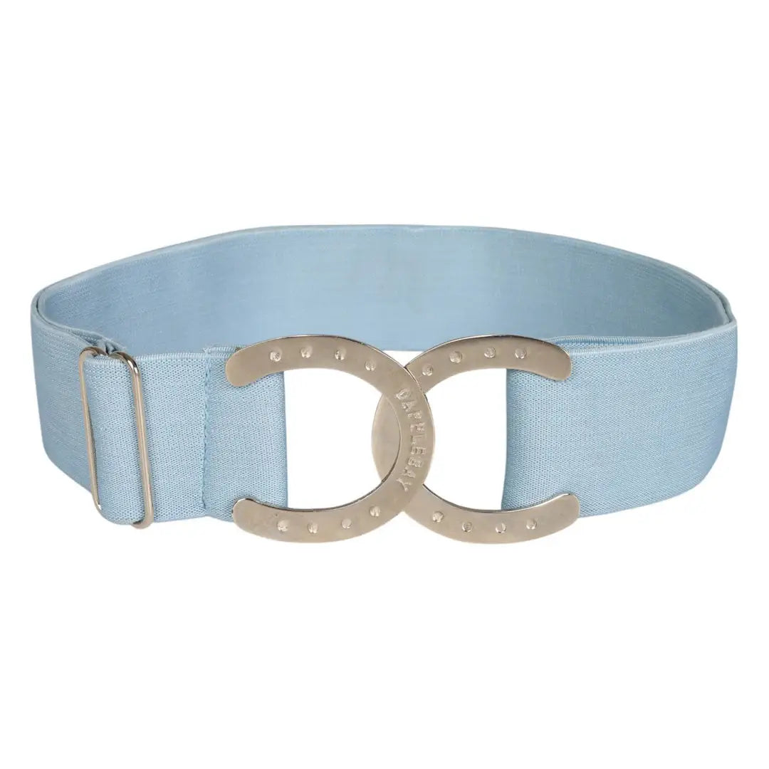Dapplebay Horse Shoe Elastic Belt-Light Blue - Breeches.com - Flyclothing LLC