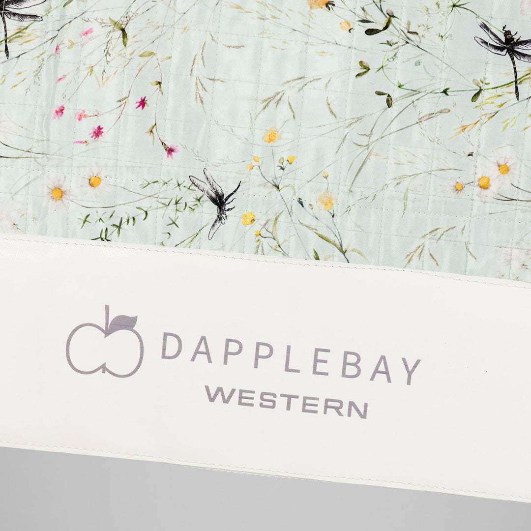 Dapplebay Dragonfly Meadow Western Saddle Pad-Green - Breeches.com - Flyclothing LLC