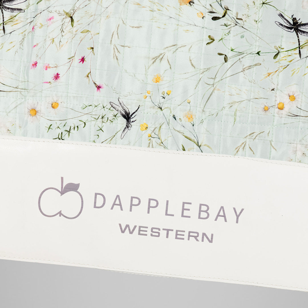 Dapplebay Dragonfly Meadow Western Saddle Pad-Green - Breeches.com - Flyclothing LLC