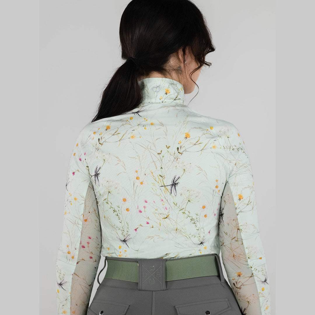 Dapplebay Dragonfly Meadow 1/4 Zip Riding Top - Long Sleeve - Breeches.com - Flyclothing LLC