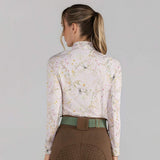 Dapplebay Dragonfly Meadow 1/4 Zip LS Riding Top-Light Pink - Breeches.com - Flyclothing LLC