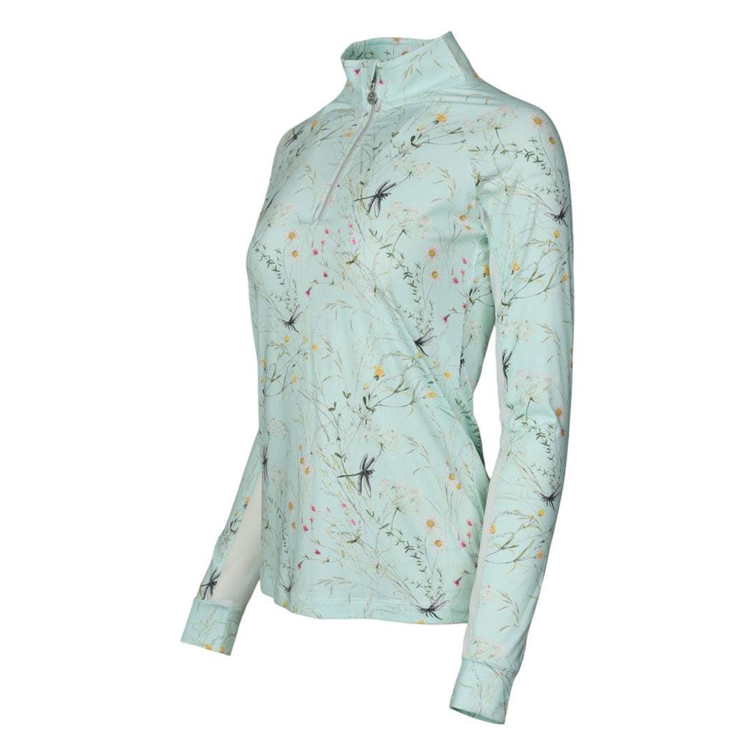 Dapplebay Dragonfly Meadow 1/4 Zip Riding Top - Long Sleeve - Breeches.com - Flyclothing LLC